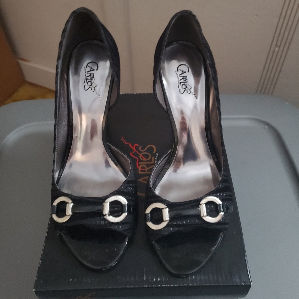 D'Orsay peep toe heels